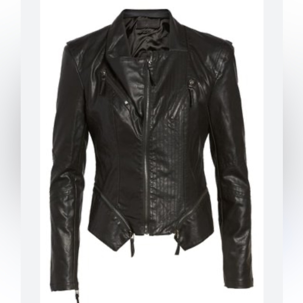 BLANKNYC faux leather moto jacket